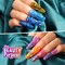 Holographic Chunky Glitter - 15 Colors Craft Glitter for Resin, Nail, Body & Jewelry Arts - With 5 Mixing Spoons